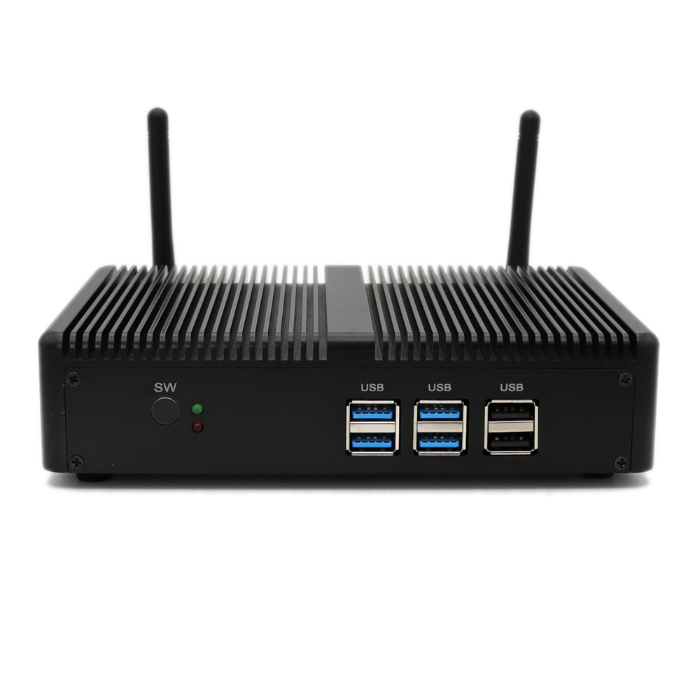 Eglobal high-end i7 безвентиляторный мини-ПК i7-4500U встроенный компьютер с поддержкой 4K баребон-система с двойным дисплеем мини-ПК