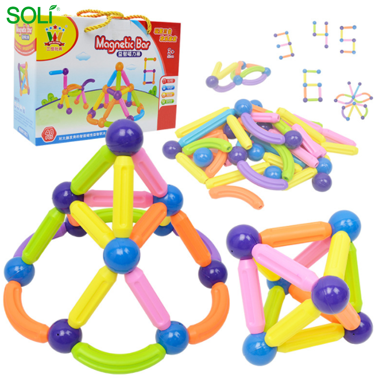 48 PCS головоломка магнитный блок набор игрушки Магнитные