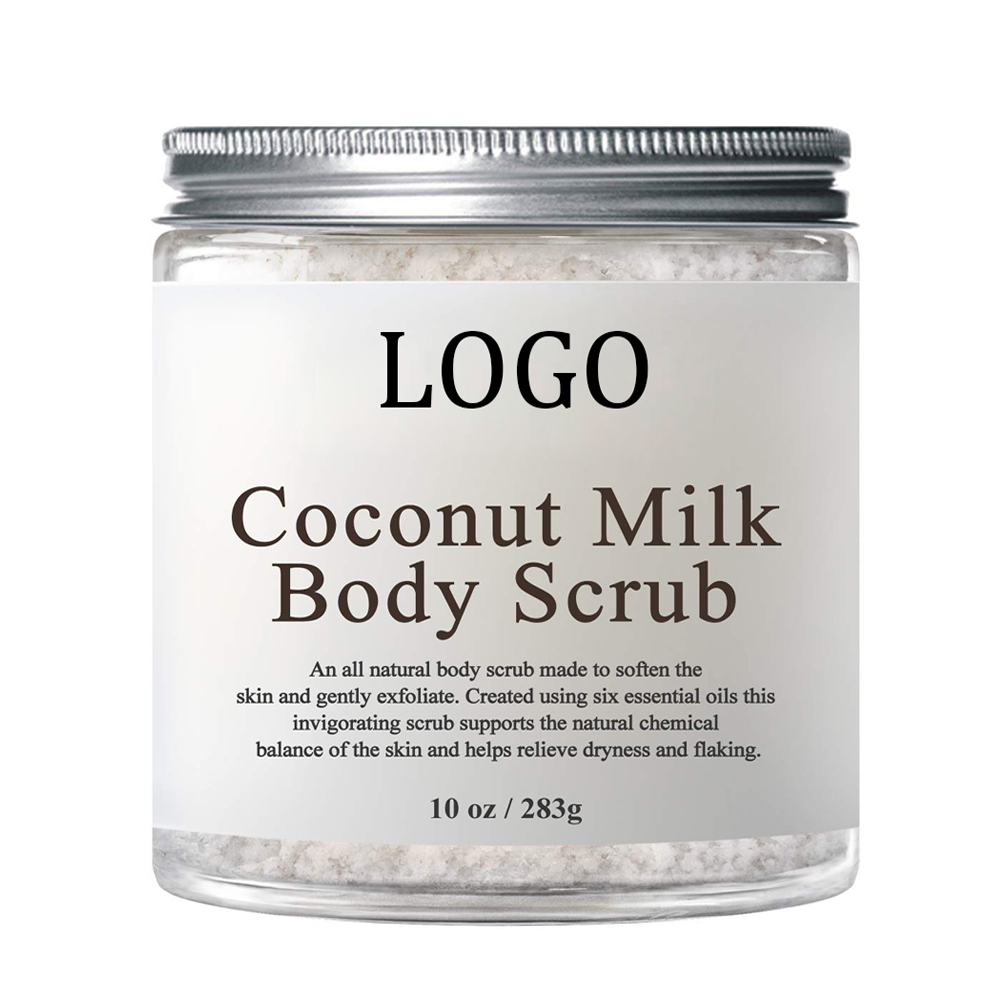 OEM Deep Nourishing & Exfoliating Body Scrub 100% Natural Coconut Milk Scrub