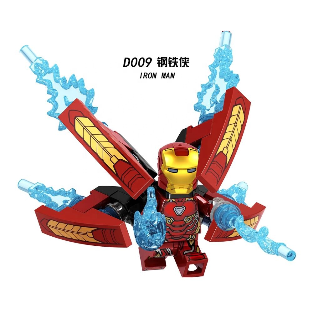 D009, фигурки супергероев, Endgame Ironman 100%, совместимые с мини-конструкторами, игрушки, игрушки