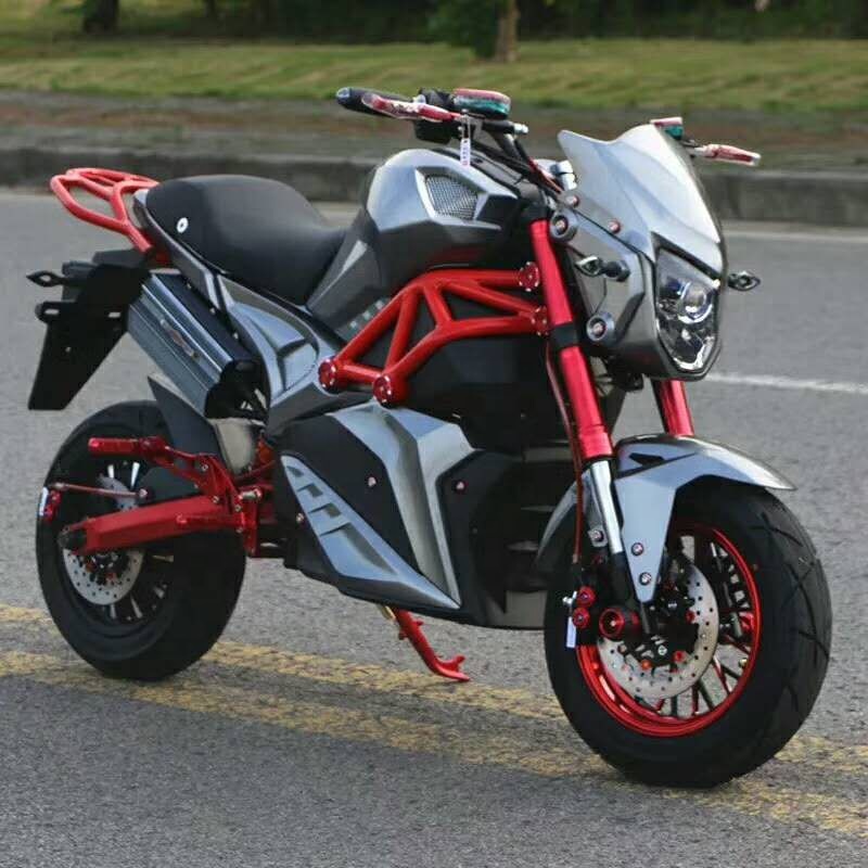 Мощный Быстрый гоночный автоматический электрический мотоцикл 2000 Вт, крутой Электрический мотоцикл для взрослых