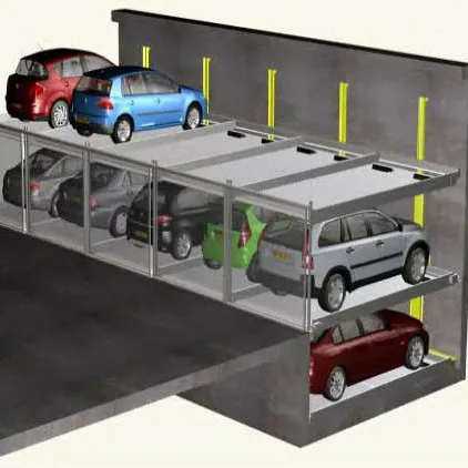 vertical and horizontal movable lifting and transferring garage
