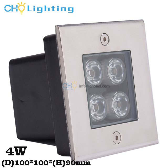 Square Garden lighting 4W led inground light ip67 outdoor