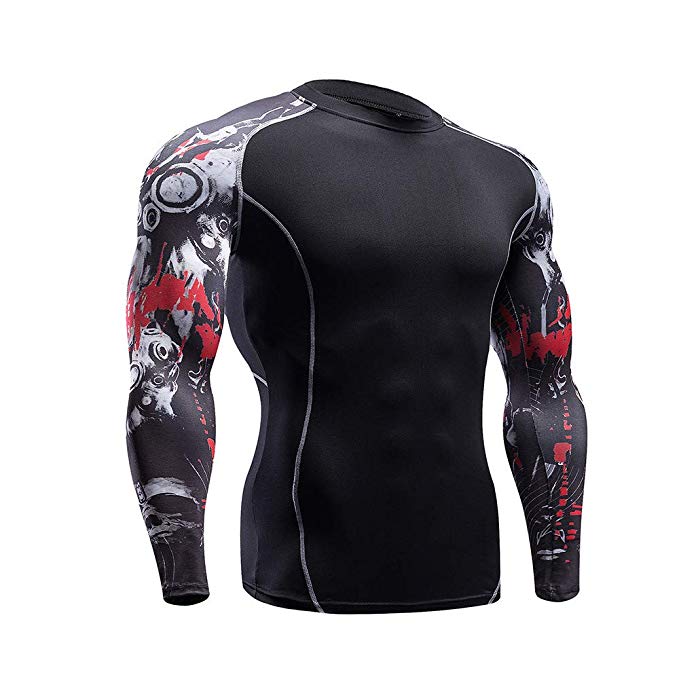 Компрессионная рубашка bjj rush guard с длинным рукавом, защита для джиу-джитсу, индивидуальная сублимационная печать, защита для ММА