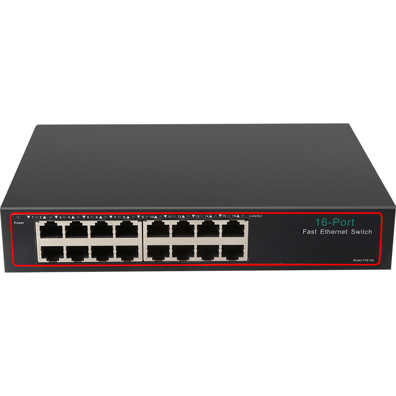 DIEWU 16 портов 10/100 mbps switch 3,2 Гбит/с L2 100 m сетевой коммутатор Vlan поддерживает