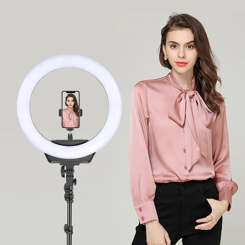 Светодиодная Кольцевая вспышка Zomei ZM-R16B Di-Color Dimmable LED SMD для фотосъемки