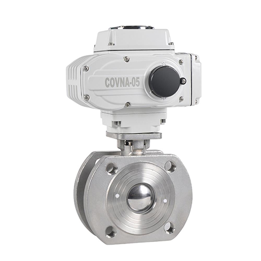 Шаровой кран COVNA DN40, 1,5 дюйма, 24 В постоянного тока, итальянский фланцевый, с мотором из нержавеющей стали 304