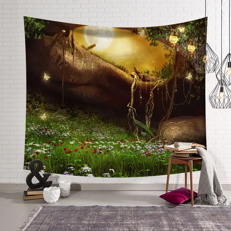 G&D Nordic Style OEM Design Polyester Fabric Printed Wall Tapestry