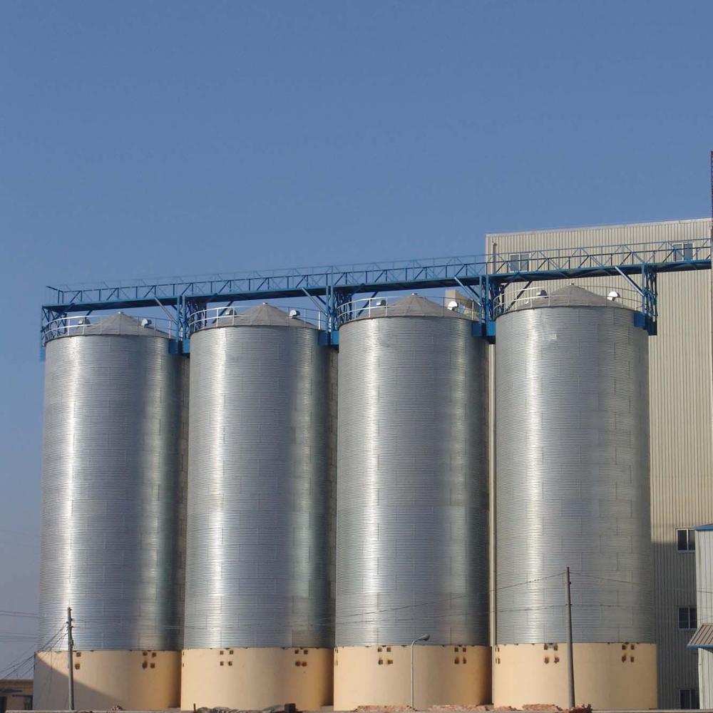 500 ton wheat grain storage used corrugated steel grain silo for sale