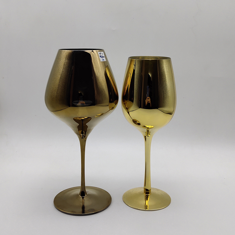 Handblown золото бокал вина для дома