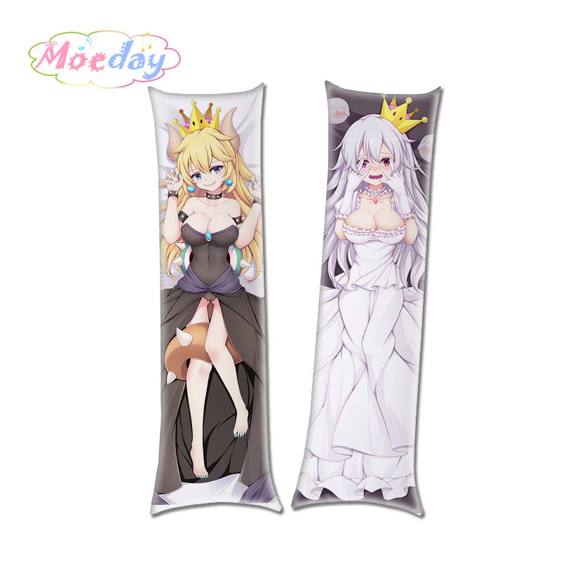 Koopa-hime Super Mario Bowsette (Princess Bowser) Dakimakura Hugging Pillow Cover