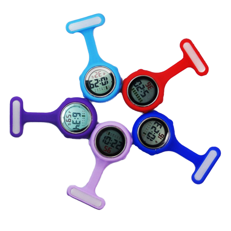 Wholesale High Quality Cheap Custom logo Metal Clip Pocket Quartz Brooch Medical Nurse Watch