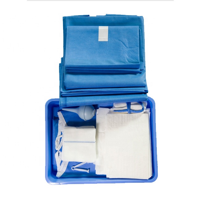 Расходные Sugery pack кесерианская упаковка рождения, не weaven SMS C-section хирургический пакет