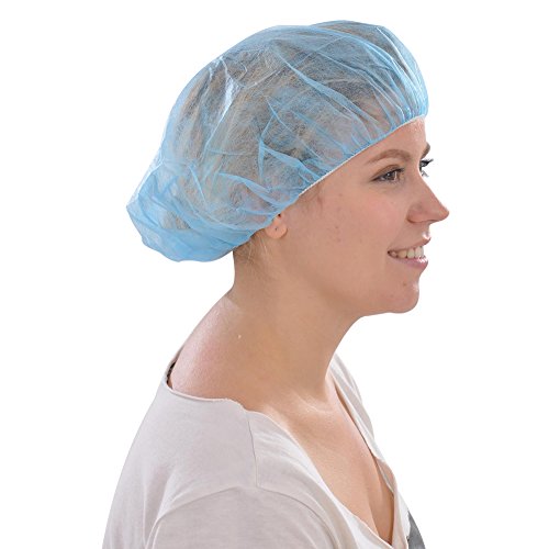 Disposable PP Non woven clip cap bouffant head cover Hair Net surgical doctor Round mob cap