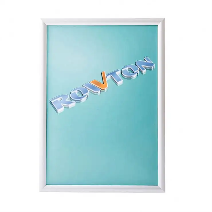 Wall mounted Aluminum A0 A1A2A3A4 Round Corner Snap Poster Frame