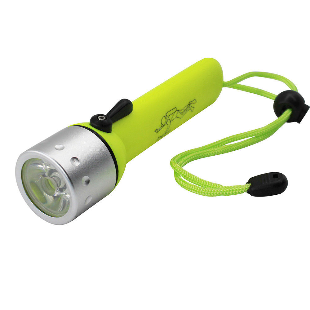 Universal LED Flashlights Diving Torches Lamp Underwater White Light Lamps 18650