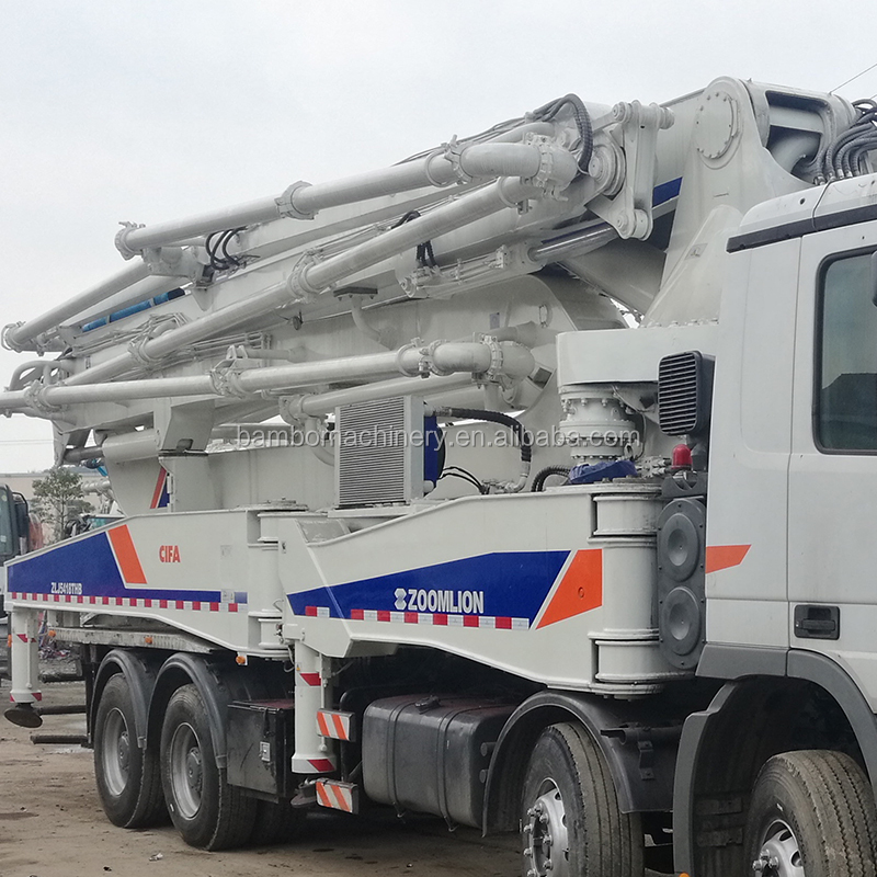 Zoomlion 52m 56m б/у строительные бетонные насосы для грузовиков, оборудование для продажи