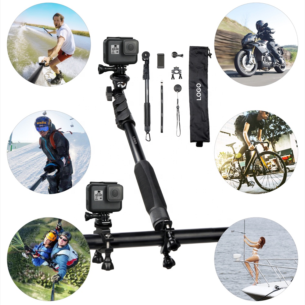 Роскошный комплект селфи-палки для мобильных телефонов GoPros и держателя камеры SLR для велосипеда