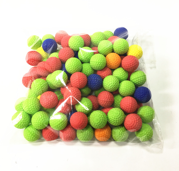 23mm size 100pcs bag/eva foam balls Foam Bullet Balls Pack for Children Kids Toy Guns. (mix color)