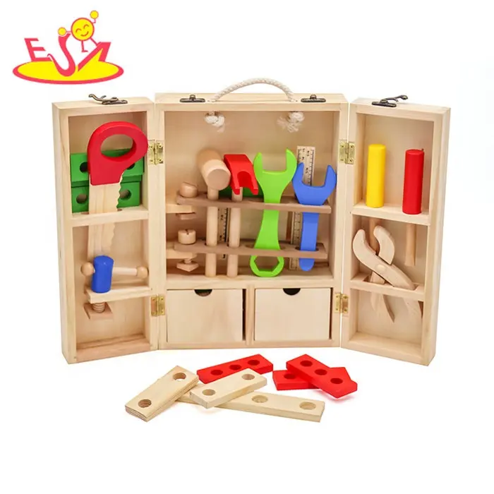 Top sale educational play wooden toy tool set for children W03D103B