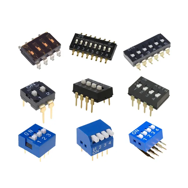 High quality 146 KLS brand 2 position 2.54mm sws001 sms-001 smd dip switch 1 pol.