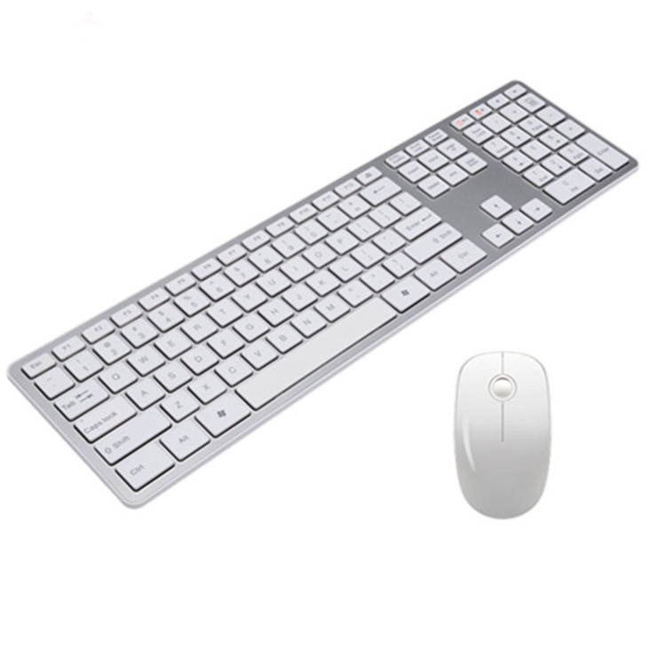 Дешевая пластиковая QWERTY немецкая AZERTY раскладка 2,4G беспроводная мышь клавиатура для Windows Mac