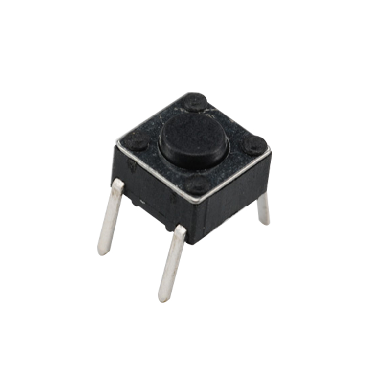 Black Cap 4 Pin Tactile Push Button Switch Smd