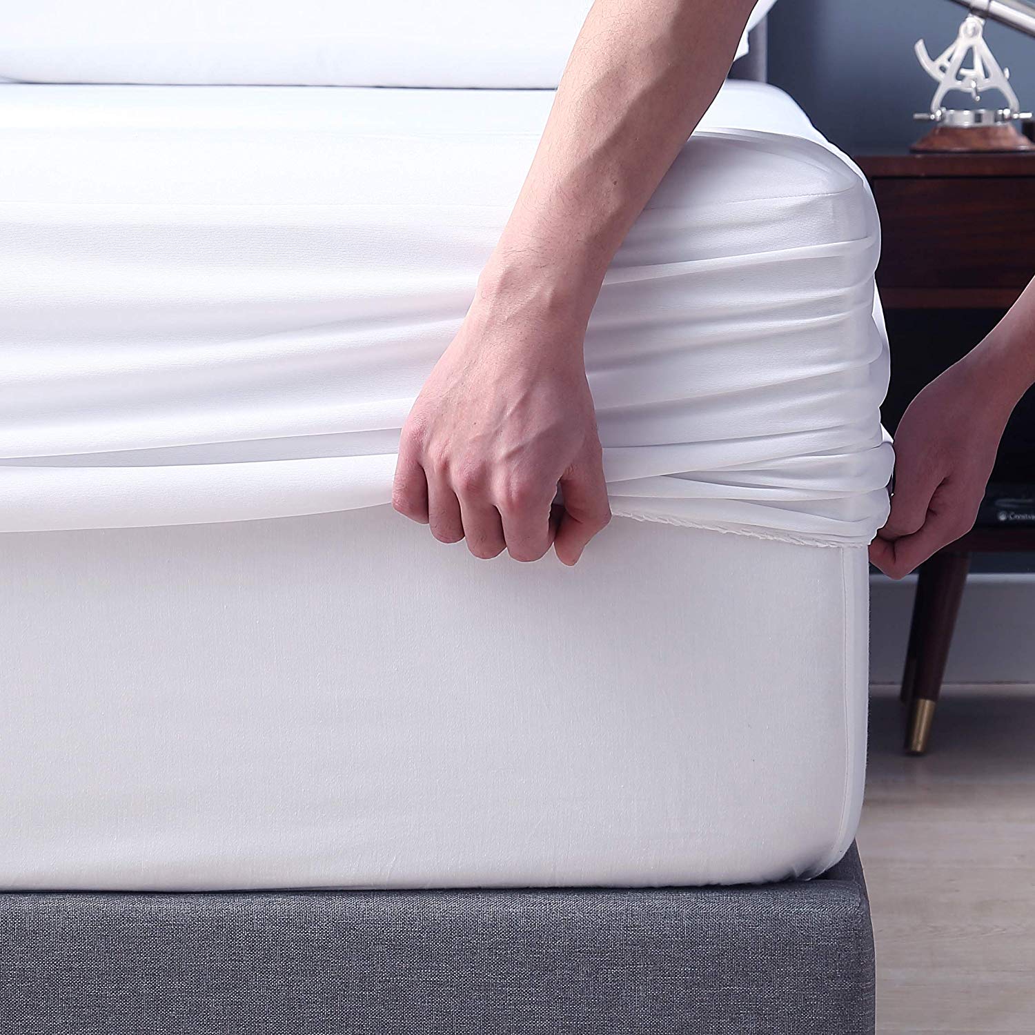 Top quality terry cloth bed mattress cover