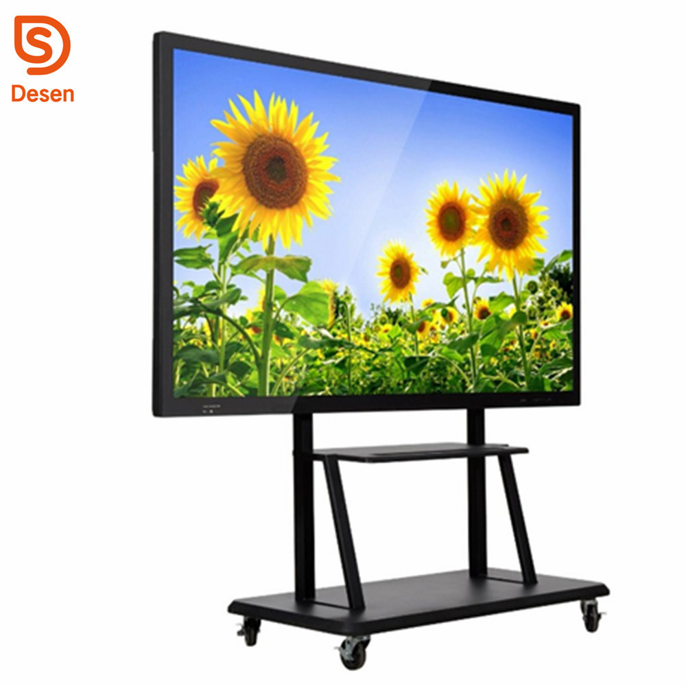 LCD educational whiteboard software touch screen monitor smart tv display for schools
