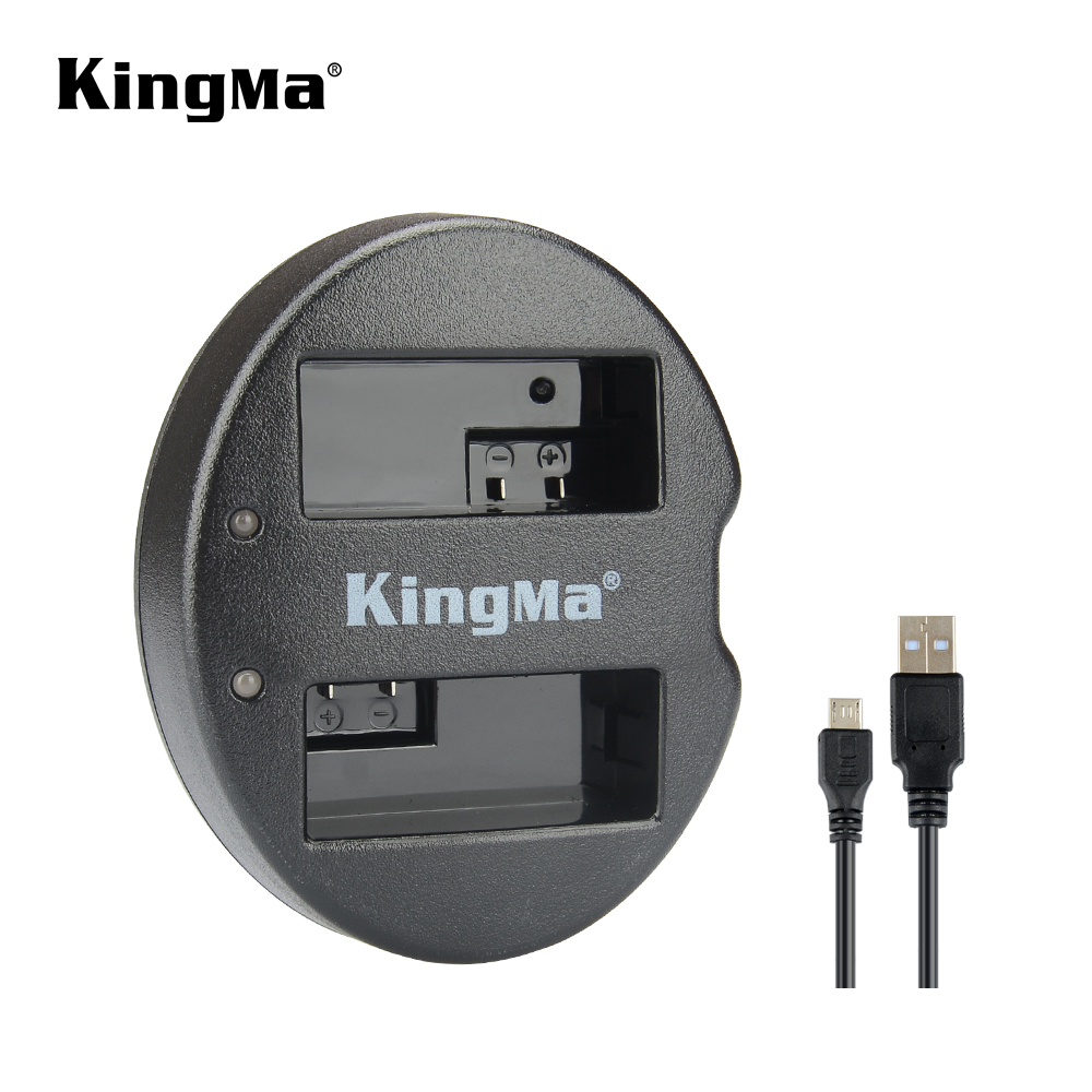 KingMa Портативный Dual Micro USB зарядное устройство для Canon EOS 650D 600D 700D и LP-E8 батарея