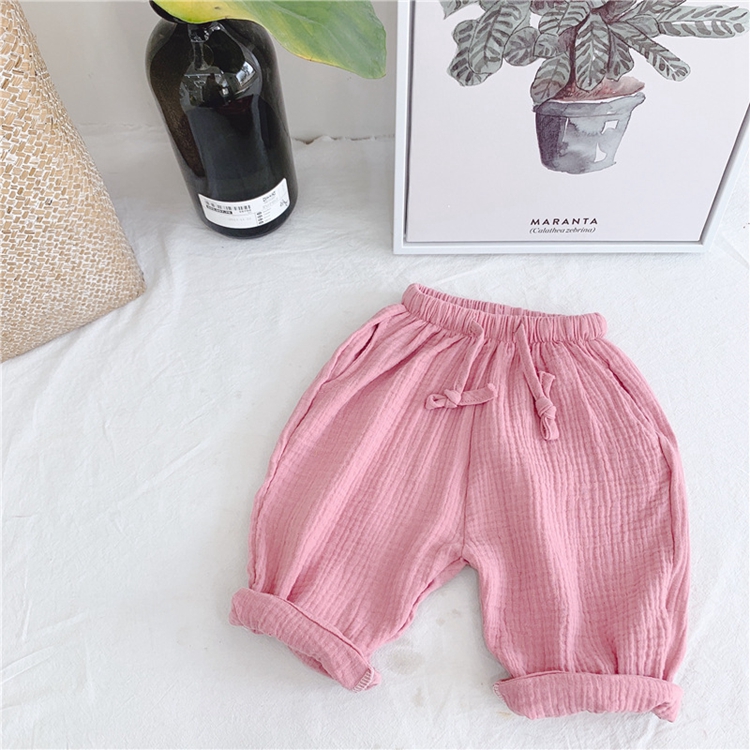 Wholesale Summer Baby Clothing Kids Girl Pants Anti-mosquito Trouser