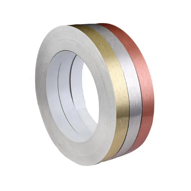 waterproof thin anodized 1000 series Color coated window seal aluminum strip/band/belt/ribbon for radiator channel letter