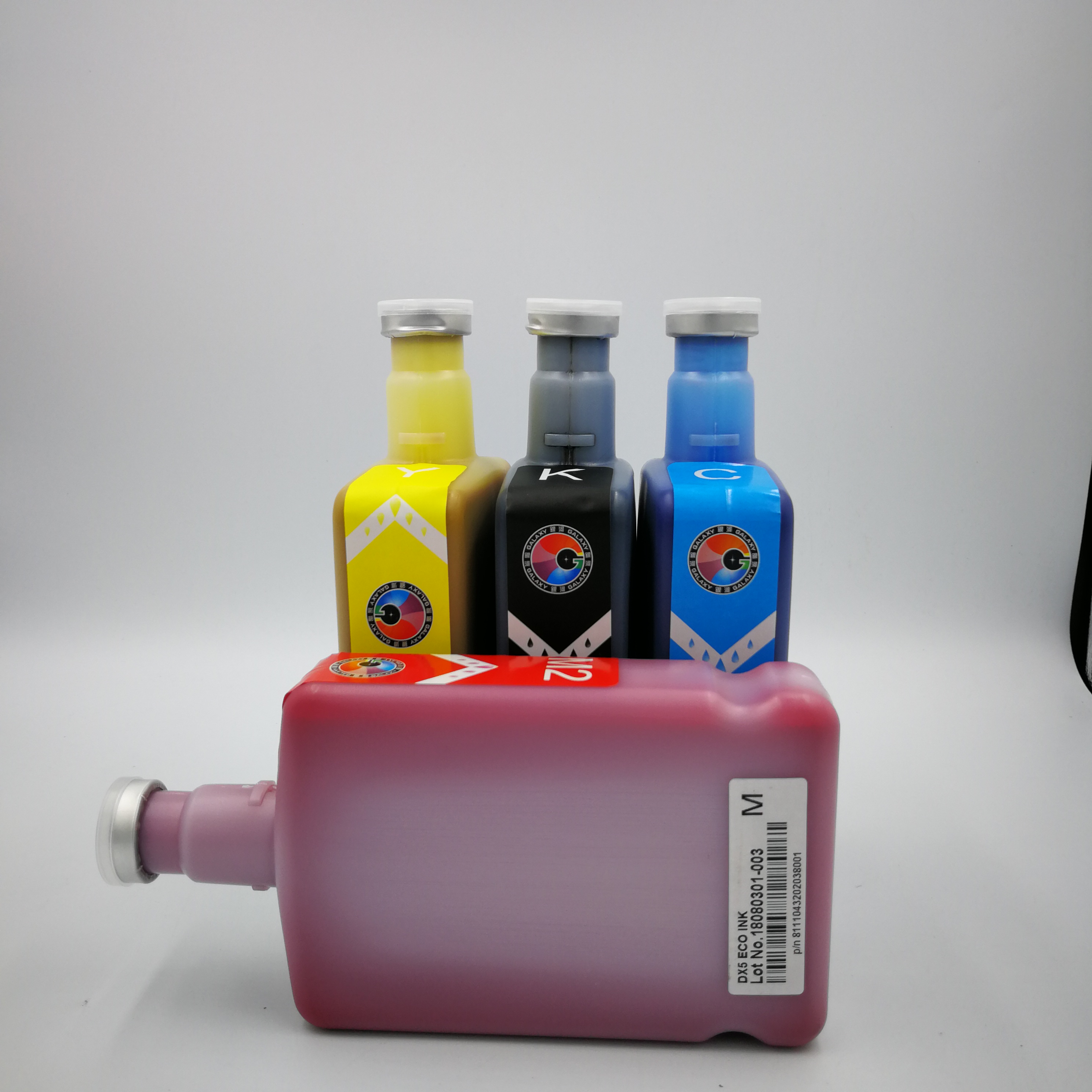 CMYK 4 вида цветов принтер Mimaki чернил эко галактика растворителя чернила для dx5 печатающая головка