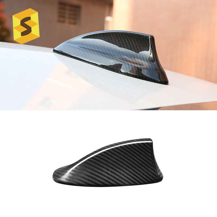 ES W-BM-052 углеродного волокна плавник акулы антенны Накладка для BMW F01 F02 F10 F11 F18 Топ установленный на крыше крышка антенны