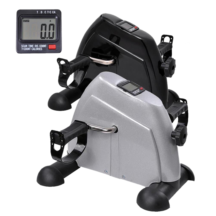Physical Fitness Equipment Under Desk Bike Hand Leg Mini Cycle Foot Pedal Exerciser With LCD Display