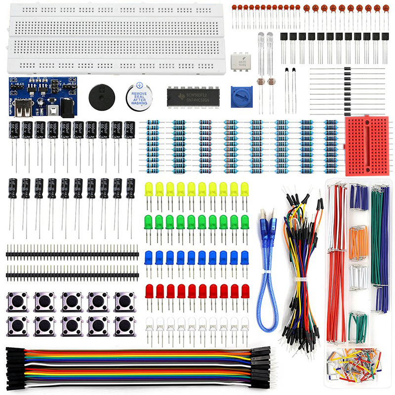 Обучающий робот Diy 3 Полный стартер электронный для Raspberry Pi Обучающий набор двойной Usb мобильный модуль питания с дисплеем