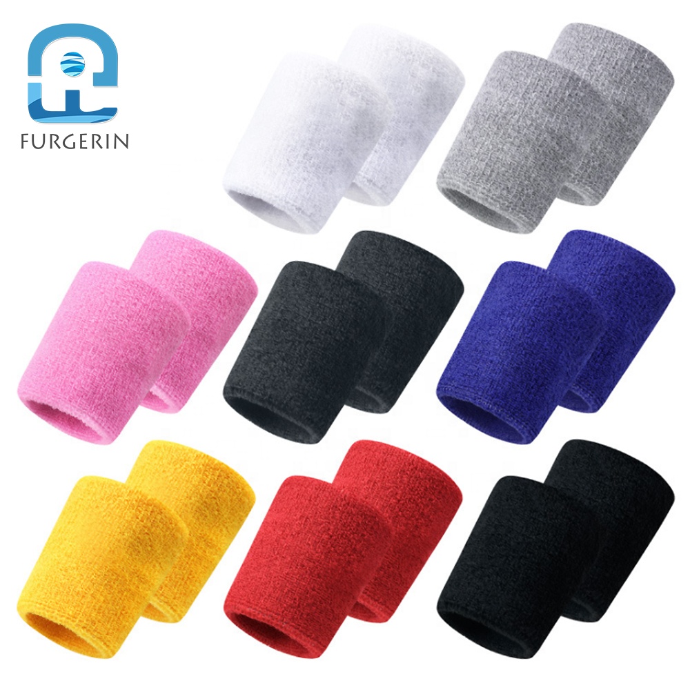 Рекламные 8 см Хлопок Sweatband пользовательские эко браслет тренажерный зал наручные Поддержка Группа Спорт запястье для мужчин