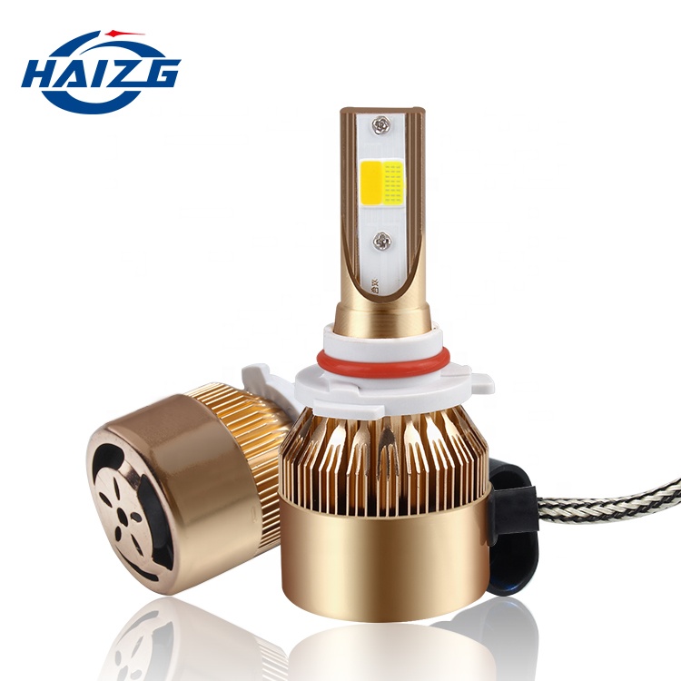 HAIZG C6 светодиодные фары автомобильное освещение 9005 9012 880 H1 H3 H7 H11 led H4 Автомобильные светодиодные лампы 6000K Светодиодные фары C6