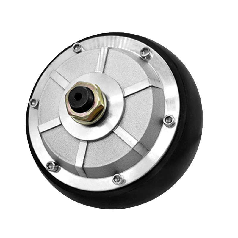 ZLTECH 4,5 дюймов 24V 200W 150 кг нагрузки Встроенный датчик Холла с бесщеточным двигателем постоянного тока для центрального движения колеса серводвигателя робот для автоматической погрузчик