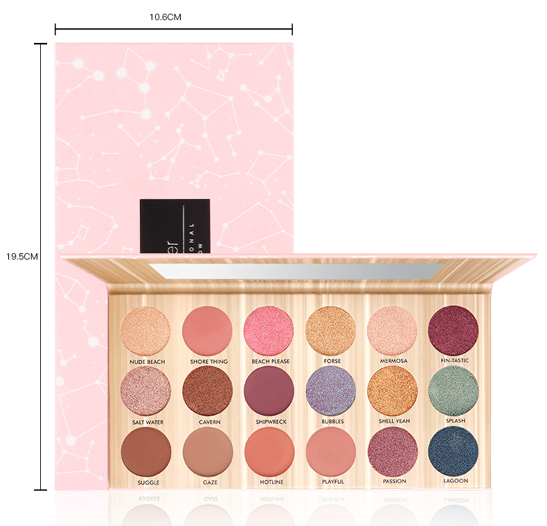 2019 Pudaier Glitter Shimmer Metallic Eyeshadow Palette Eye Makeup Pigment