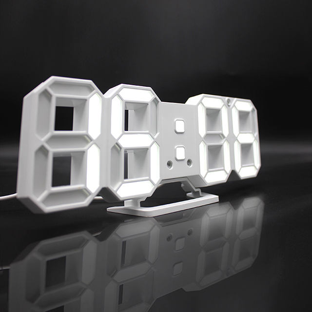 3D LED настенные часы Saat цифровой будильник Дисплей 3 уровня яркости часы ночник Повтор для дома кухни офиса момент