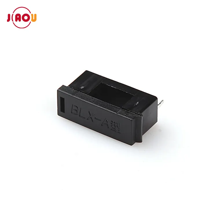 JIAOU BLX-A 5*20 Black Glass Fuse Holder with cover fuse holder insurance tube