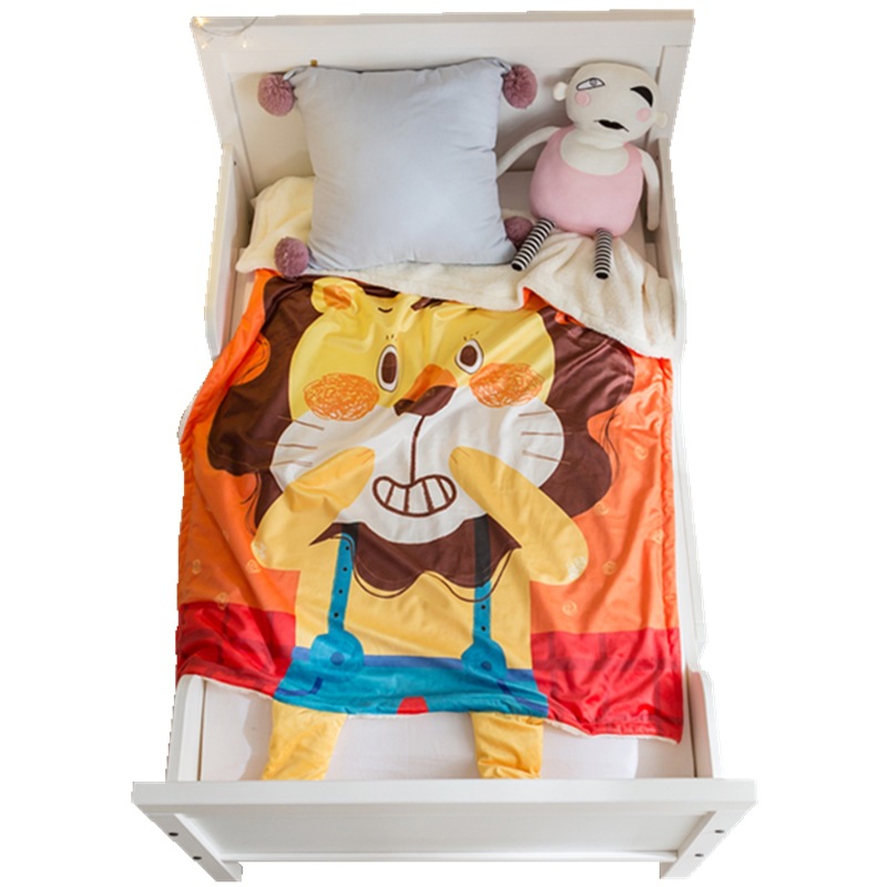 polyester blend baby blankets thicken double layer stroller child baby swaddle wrap
