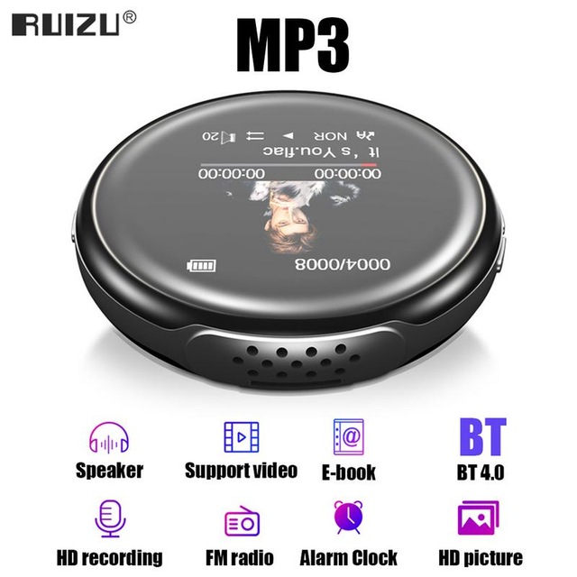 Новый оригинальный RUIZU M1 BT Спортивный MP3 плеер Портативный Аудио 16 Гб со встроенным динамиком FM Электронная книга радио сенсорные музыкальные плееры