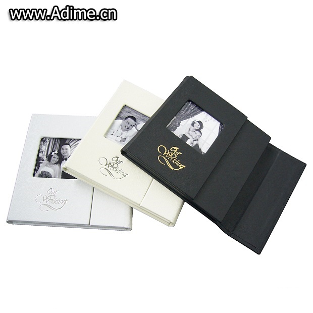 Кожаный чехол для cd dvd альбома с логотипом для свадьбы
