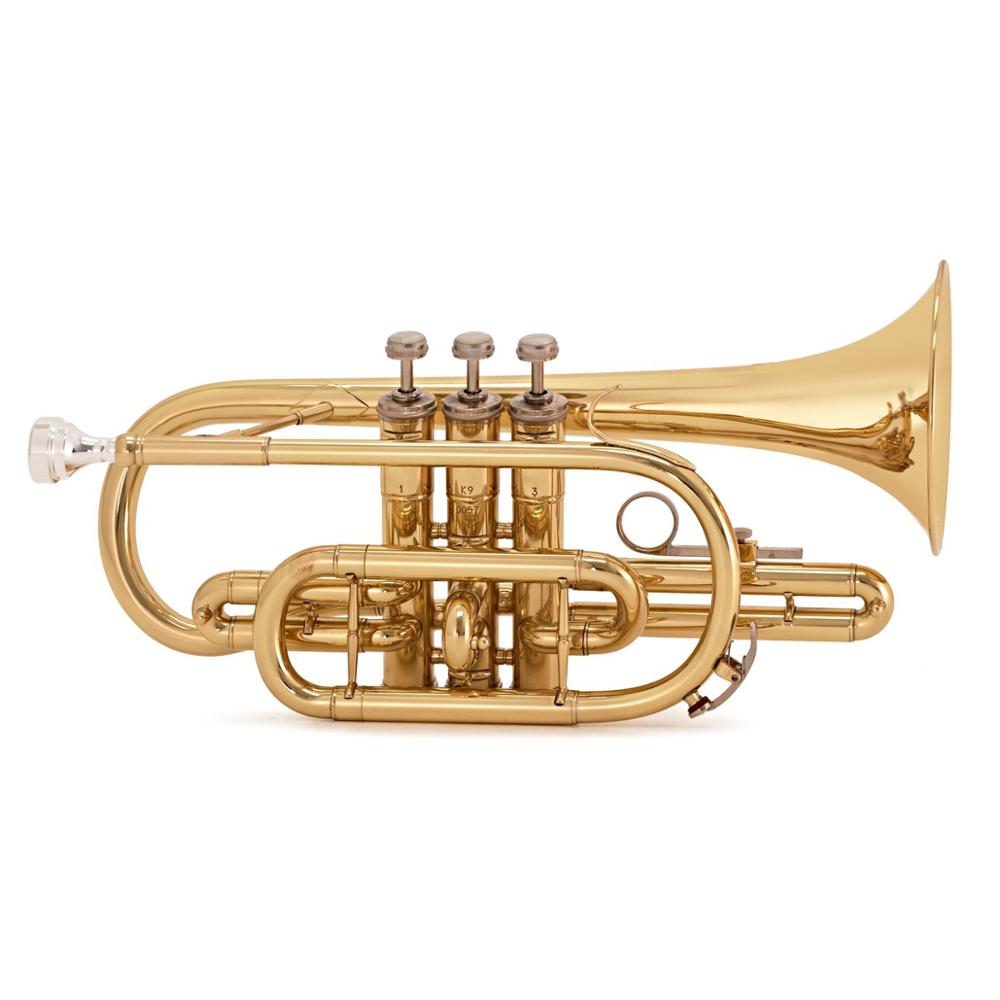 Good Quality Chinese Gold Lacquer Bb Key Cornet