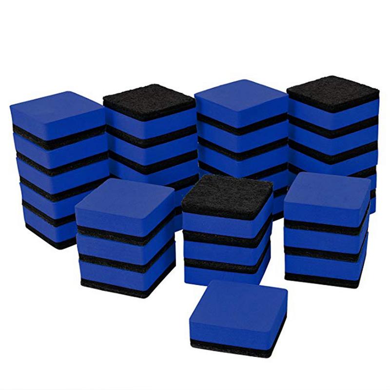 Magnetic Dry Erase Erasers 24 Pack For Whiteboard, Chalkboard Cleansers Marker Eraser Bulk Set, Felt Erases