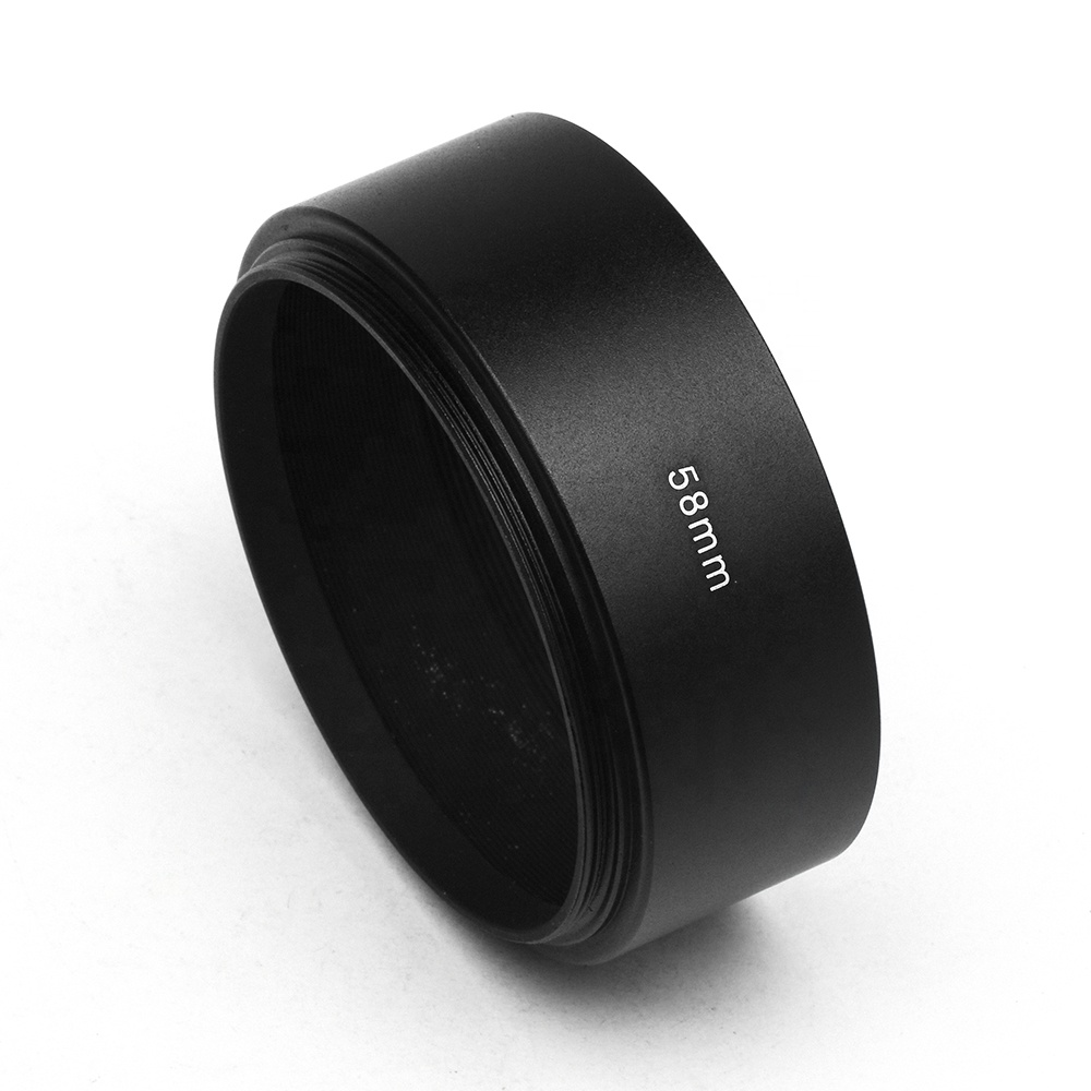 58 мм Стандартный Металл черный объектив линзы капюшон для Sony Canon Nikon Pentax цифровой Камера применение