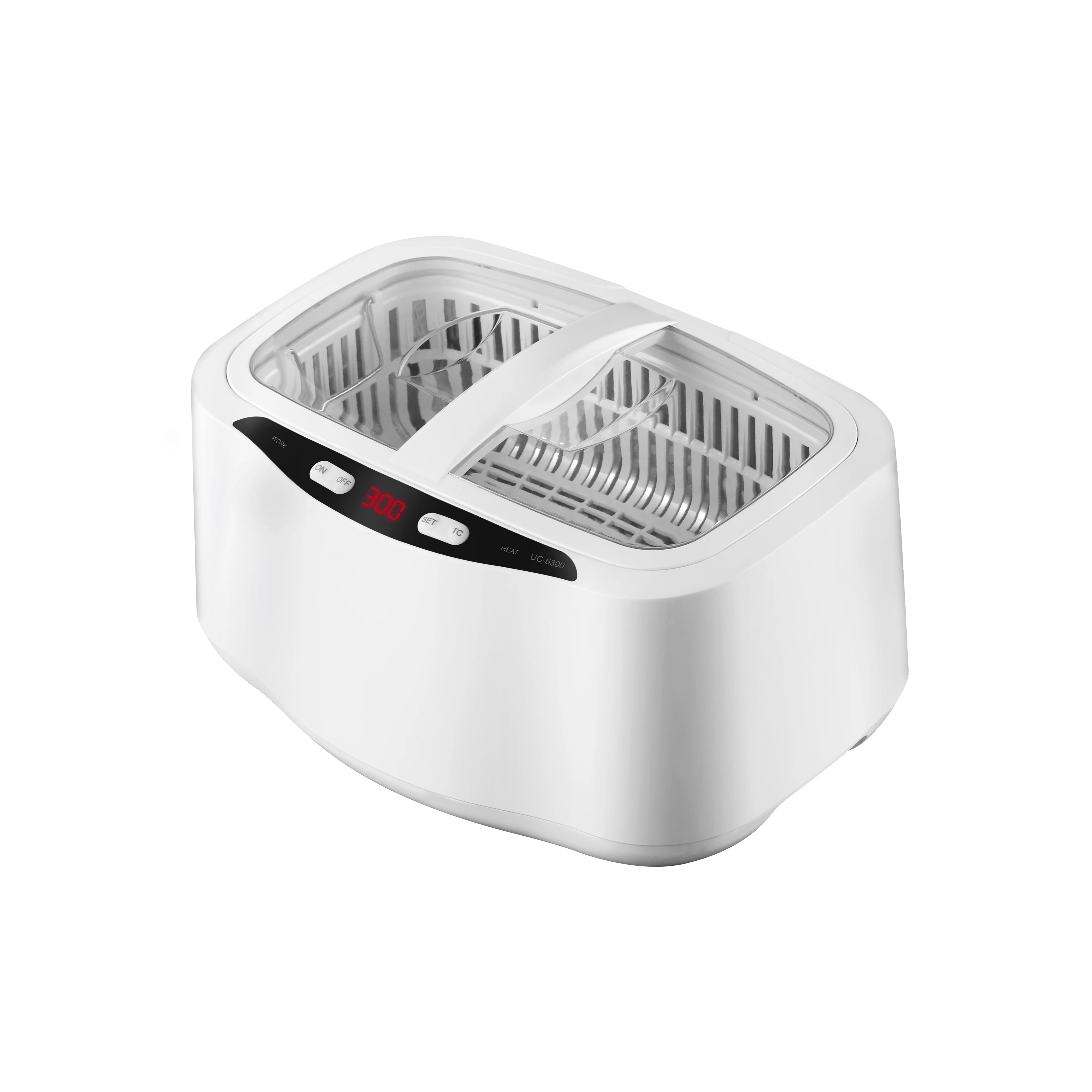 ABS Plastic ultrasonic cleaner heating type UC-6300 for home/glasses/jewellery/dental
