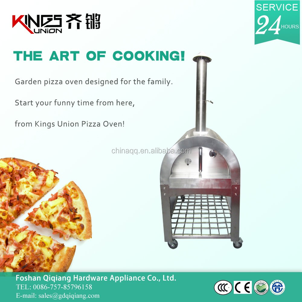 430 Stainless steel wood fired pizza oven + brick